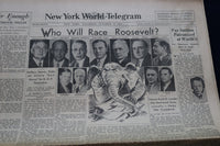 1935 OCTOBER 12 NEW YORK WORLD-TELEGRAM - HAILE SELASSIE NEW EMPEROR - NP 8870