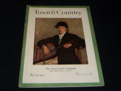 1930 FEBRUARY 15 TOWN & COUNTRY MAGAZINE - EMMET RAND FRONT COVER - E 2537