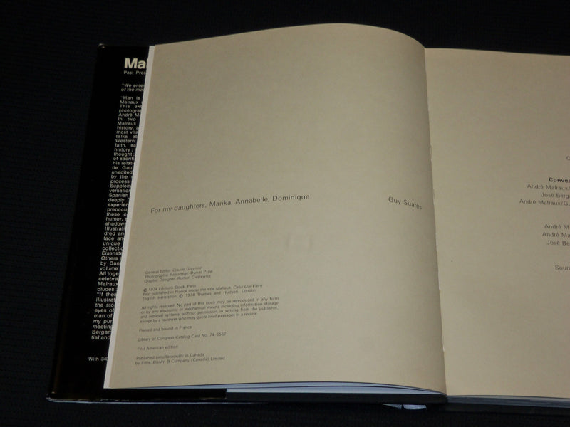 1974 MALRAUX PAST PRESENT FUTURE HARDCOVER BOOK - R 716D
