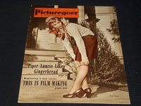 1952 JUNE 7 PICTUREGOER MAGAZINE - PIPER LAURIE FRONT COVER - E 5888