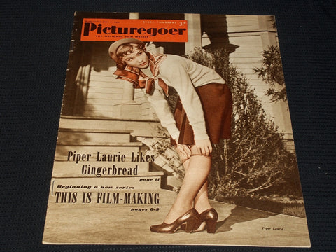 1952 JUNE 7 PICTUREGOER MAGAZINE - PIPER LAURIE FRONT COVER - E 5888