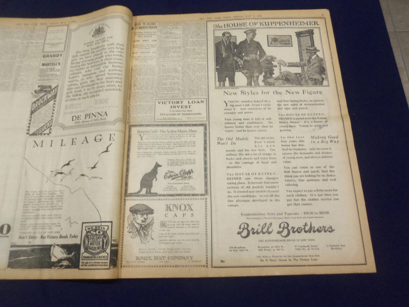 1919 MAY 2 NEW YORK TIMES - GERMAN ENVOYS CANNOT GO HOME - NT 9237