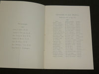 1890-1894 COLLINS ST. CLASSICAL SCHOOL PROGRAM LOT OF 5 - HARTFORD - J 6199