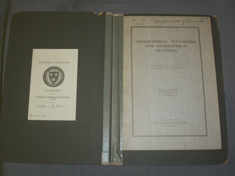 1903 GEOGRAPHICAL TEXT-BOOKS AND GEOGRAPHICAL TEACHING - J 4932