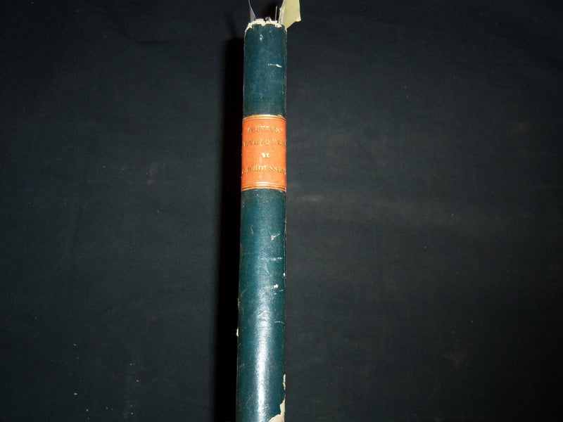 1852 OEUVRES LYRIQUES DE B. ROUSSEAU VOLUME BY M. E. MANUEL - KD 4815J