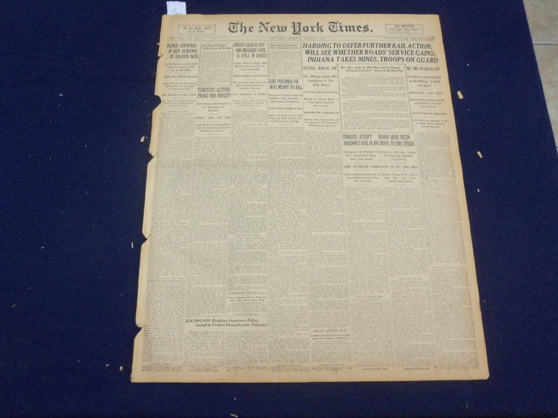 1922 AUGUST 3 NEW YORK TIMES - DR. BELL, INVENTOR OF TELEPHONE DIES - NT 8361