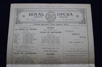 1910 DECEMBER 6 ROYAL OPERA COVENT GARDEN PROGRAM - LE NOZZE DIFIGARO - K 1672