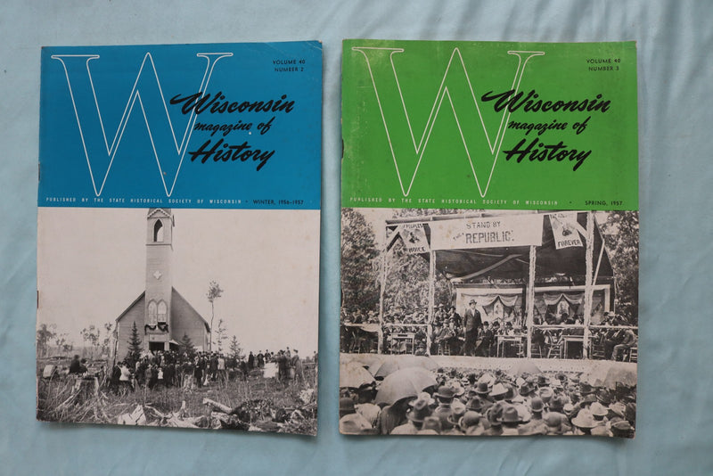 1951-1953 WISCONSIN MAGAZINE OF HISTORY - LOT OF 13 - O 3973