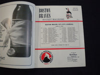 1971-1972 BOSTON BRAVES AHL HOCKEY PROGRAM - SP 3624K