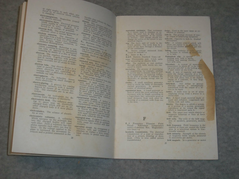 1935 COMMON RADIO TERMS SYMBOLS ABBREVIATIONS - NATIONAL RADIO INSTITUTE -J 6314