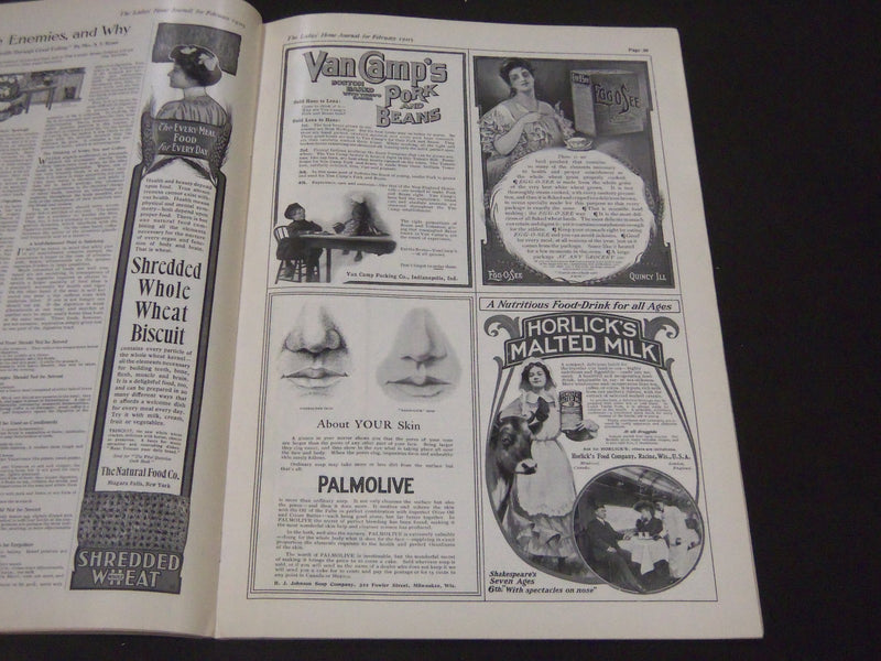 1905 FEB LADIES' HOME JOURNAL MAGAZINE - MAXFIELD PARRISH BACK COVER - ST 4467