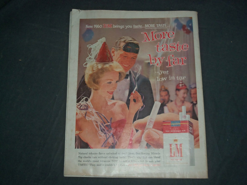 1960 JANUARY 2 THE SATURDAY EVENING POST MAGAZINE - ILLUSTRATED COVER - SP 2481Q