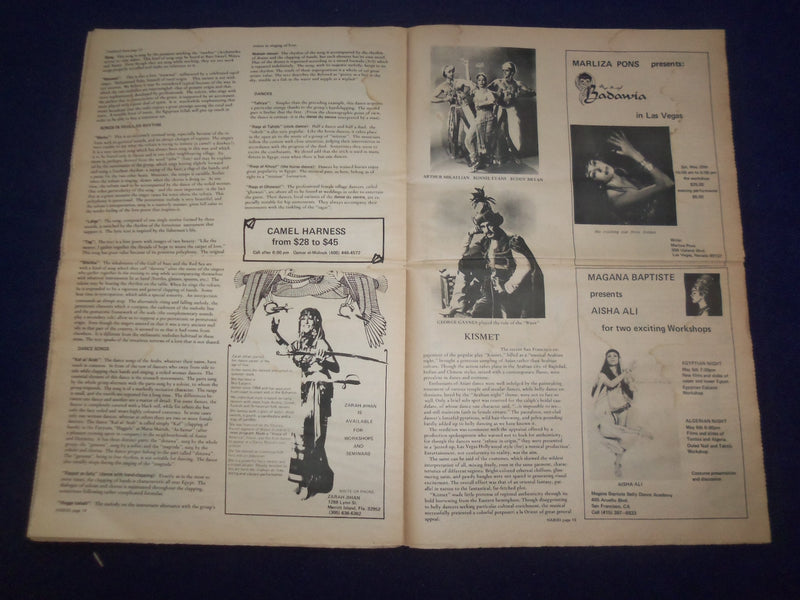 1978 HABIBI NEWSPAPER - VOLUME 4, NUMBER 7 - MIDDLE EASTERN DANCE/MUSIC- NP 6863