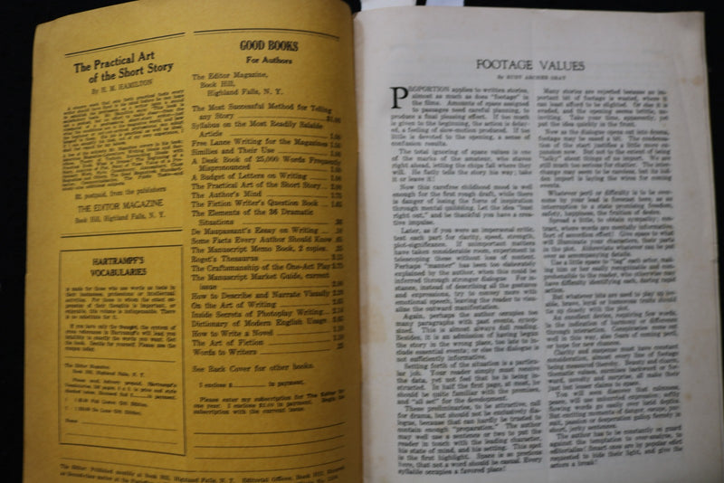 1936 NOVEMBER THE EDITOR JOURNAL - SOFTCOVER BOOK - K 2938