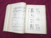 1920 JAN-DEC THE BUILDER U. K. MAGAZINE BOUND VOLUMES - 2 VOLS - FOLD OUTS- C 30