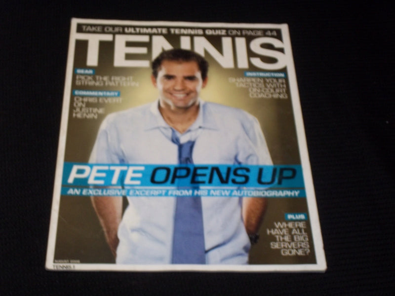 2008 AUGUST TENNIS MAGAZINE - PETE SAMPRAS FRONT COVER - E 2251