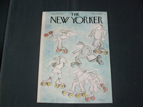 1979 AUGUST 20 NEW YORKER MAGAZINE FRONT COVER ONLY - GREAT ART FOR FRAMING