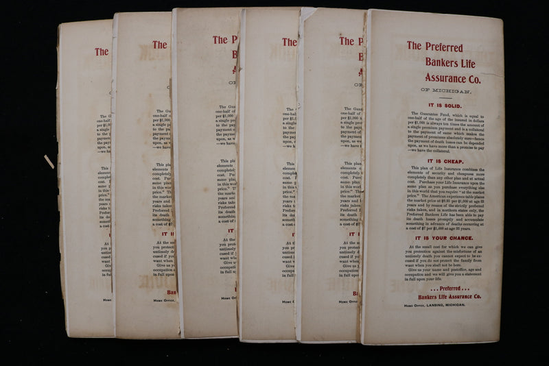 1896 JUNE THE CLACK BOOK - VOLUME 1, NUMBER 3- SOFTCOVER - LOT OF 6 - K 2362