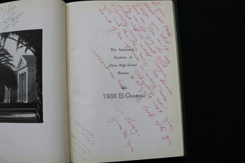 1938 EL CHASQUI CHINO HIGH SCHOOL YEARBOOK - CHINO, CALIFORNIA - YB 3511