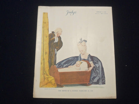 1917 FEBRUARY 17 JUDGE MAGAZINE - THE BIRTH OF A NATION -FEB. 22, 1732 - ST 6874