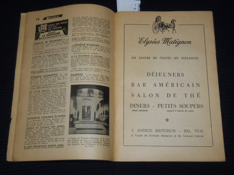1955 JAN-FEB UNE SEMAINE DE PARIS MAGAZINE - ESTHER WILLIAMS COVER - J 9889