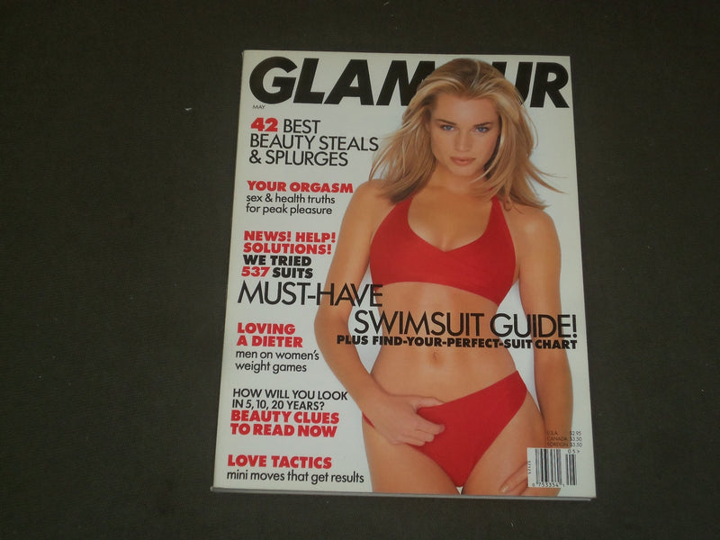 1998 MAY GLAMOUR MAGAZINE - REBECCA ROMIJN COVER - B 2982