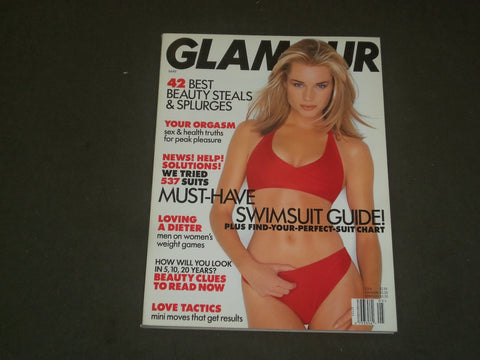 1998 MAY GLAMOUR MAGAZINE - REBECCA ROMIJN COVER - B 2982