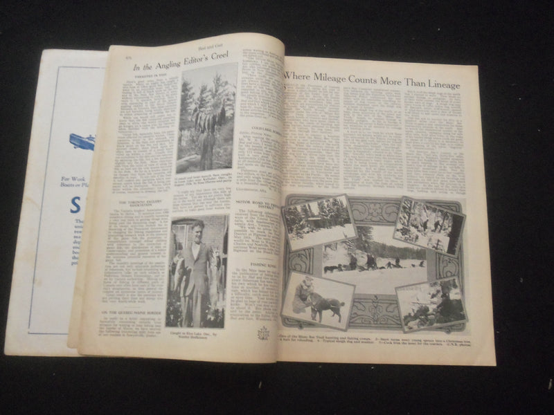 1927 APRIL ROD AND GUN MAGAZINE - NICE COVER, ARTICLES & PHOTOS - SP 6377C
