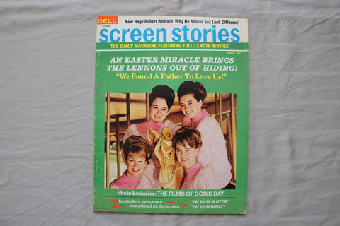 1970 APRIL SCREEN STORIES MAGAZINE - THE LENNON SISTERS COVER - E 19951