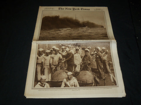 1915 AUGUST 29 NEW YORK TIMES PICTURE SECTION - NAVAL WAR GAMES - NP 5486