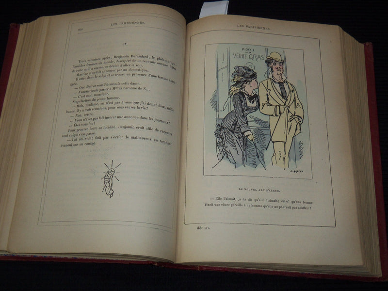 1800'S-1900'S LES PARISIENNES PAR GREVIN & HUART FRENCH VOLUME - KD 879D
