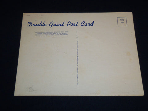 1930'S HULL-RUST MAHONING IRON MINE DOUBLE POSTCARD - MINNESOTA - J 8793