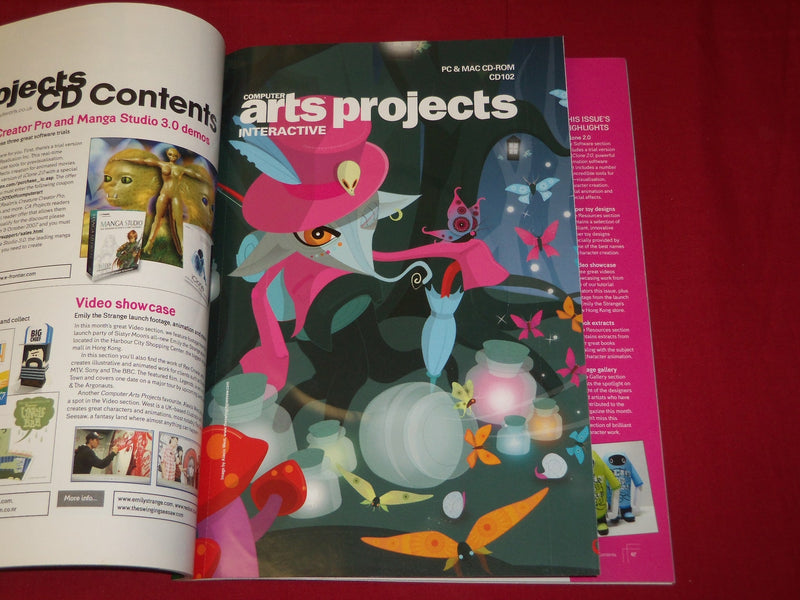 2007 OCTOBER COMPUTER ARTS PROJECT MAGAZINE ISSUE NO. 102 WITH CD - RC 670