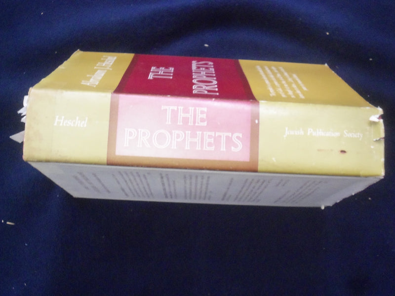 1962 THE PROPHETS HARDCOVER BOOK BY ABRAHAM J. HESCHEL - FIRST EDITION - KD 8938