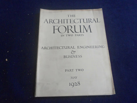 1928 MAY PART 2 THE ARCHITECTURAL FORUM MAGAZINE- PHOTOS, STORIES & ADS- ST 7300