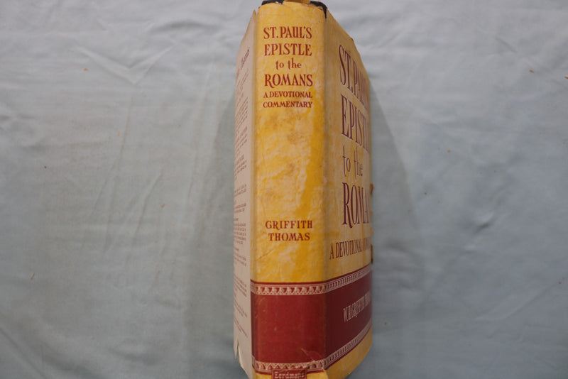 1962 ST. PAUL'S EPISTLE TO THE ROMANS HARDCOVER BOOK BY W.H. THOMAS - KD 9680