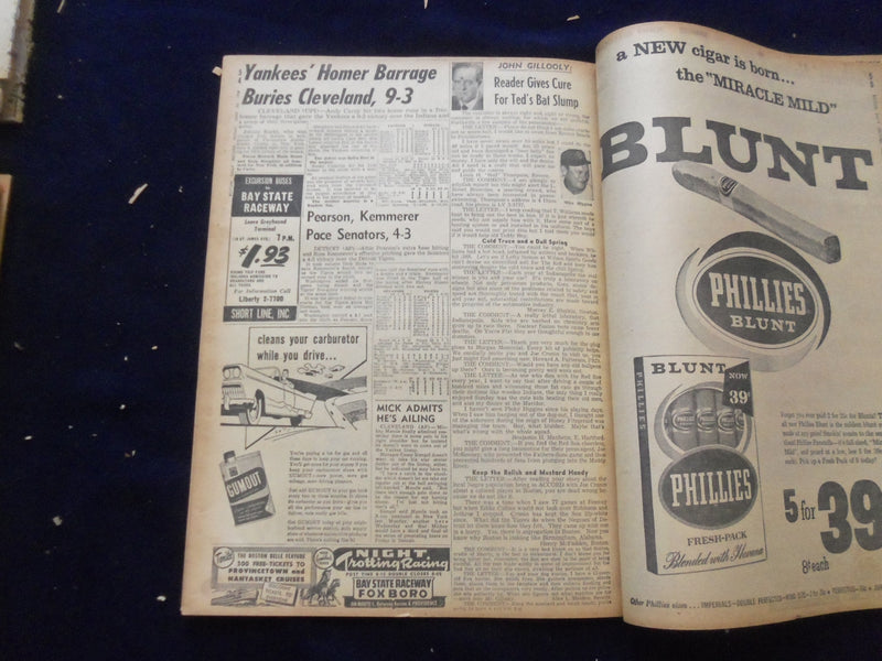 1958 JUNE 20 BOSTON RECORD AMERICAN NEWSPAPER-HUNT BLONDE BRINK SLAYING-NP 6266