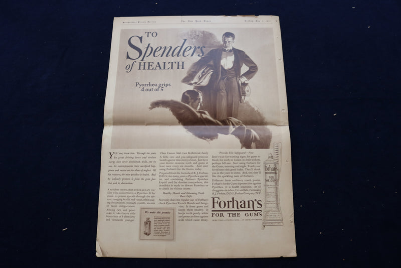 1927 MAY 1 NEW YORK TIMES PICTURE SECTION - BOBBY JONES - NP 8882