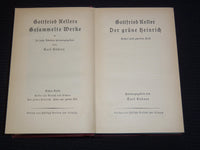 1921-1922 GOTTFRIED KELLER GERMAN BOOK LOT OF 6 - VOLUMES 1-6 - KD 2094