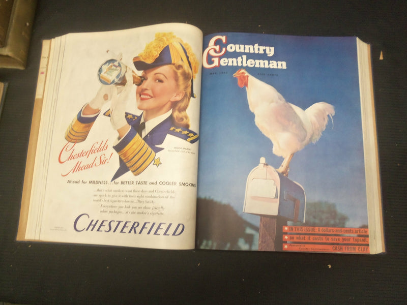1941 JANUARY-DECEMBER COUNTRY GENTLEMAN BOUND MAGAZINE VOLUME - R 729K