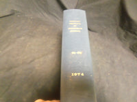 1974 JAN-DEC AMERICAN INSTITUTE OF ARCHITECTS BOUND VOLUME - NICE PHOTOS - R 863