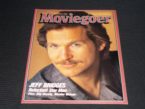 1985 NOVEMBER MOVIEGOER MAGAZINE - JEFF BRIDGES FRONT COVER - E 17006