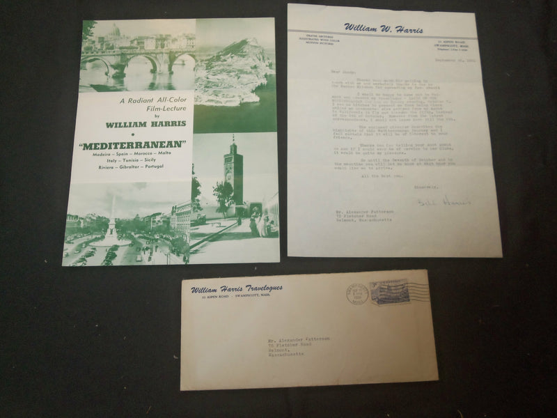 1951 WILLIAM HARRIS TRAVELPGUES EPHEMERA - LOT OF 3 - J 6352