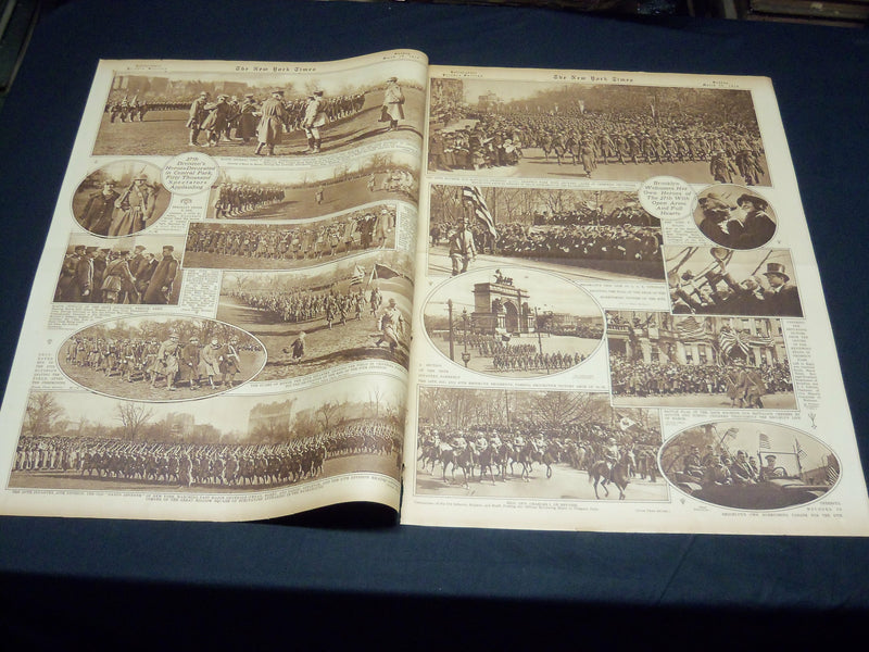 1919 MARCH 30 NEW YORK TIMES PICTURE SECTION NO. 5 & 6 -VICTORIOUS 27TH- NT 8840