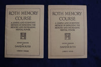 1918 ROTH MEMORY COURSE - SEVEN LESSONS - SOFTCOVER BOOKS - LOT OF 7 - K 1350