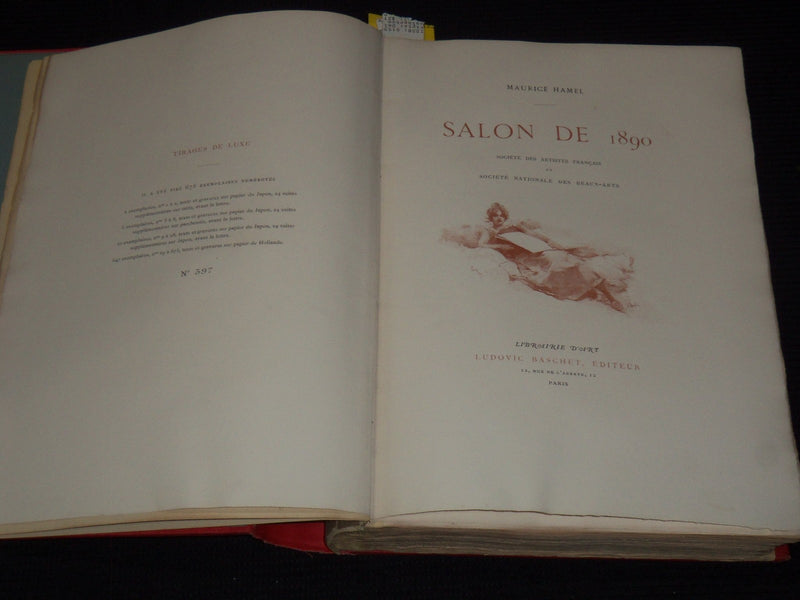 1890 SALON DE MAURICE HAMEL PLANCHES EN PHOTOGRAVURE VOLUME - KD 1380B