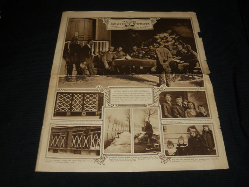 1918 NEW YORK WORLD PICTURES GRAVURE SECTIONS LOT OF 3 - NICE PHOTOS - NP 2965B