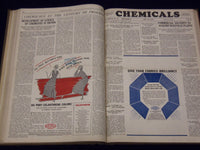 1933 JAN-DEC CHEMICALS MAGAZINE BOUND VOLUME PRICE TRENDS IMPORTS ADS - KD 661
