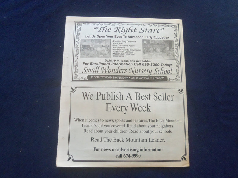 1996 JAN 18 THE BACK MOUNTAIN LEADER NEWSPAPER-SHAVERTOWN, PA-B. HOLENA -NP 6174