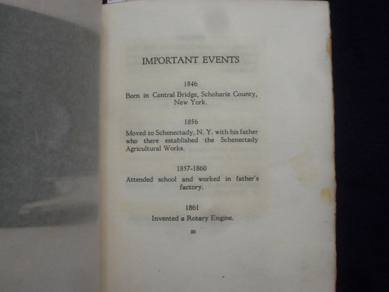 1914 GEORGE WESTINGHOUSE - A TRIBUTE HARDCOVER BOOK BY ARTHUR WARREN - K 209